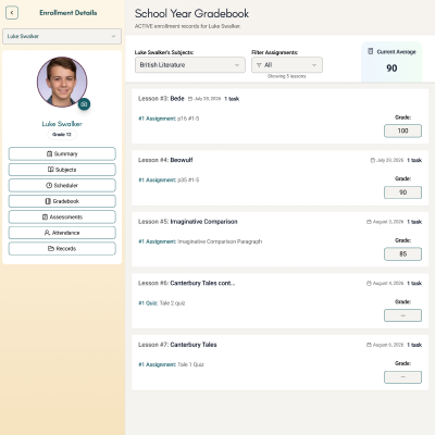 Attendance tracking preview