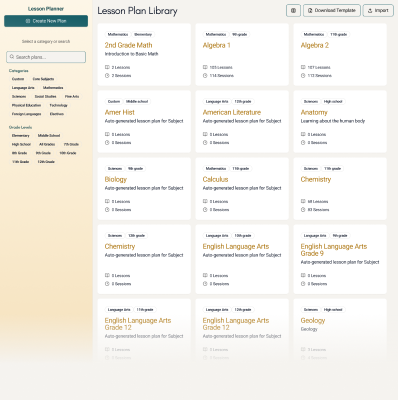 Lesson planner