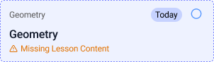 Daily Period missing content